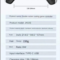 Manette de jeu sans fil JK03 pour Android et PC/téléphones mobiles avec volant de jeu, moteur de vibration, bouton turbo et gyroscope six axes