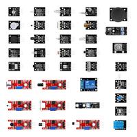 Kit d'apprentissage de modules de capteurs 45 en 1 comprenant un capteur ultrasonique, meilleur que le kit de capteurs 37 en 1 pour R3