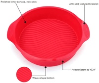Moule à gâteau rond en silicone antiadhésif, de qualité alimentaire, 1 pièce