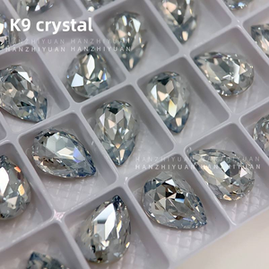 <span class=keywords><strong>D</strong></span>écoration <span class=keywords><strong>d</strong></span>'ongles en strass de cristal K9, rectangulaire, à angle droit, bleu scintillant, à fond pointu, accessoires pour ongles Cy0510 - Product Image 5