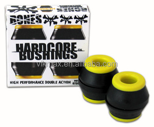 Buses de skateboard noires rigides en matériau souple et durable - Product Image 2