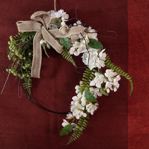 Guirlande artificielle de fleurs de cerisier CallaFloral blanche 18 pouces pour décorations de mariage et de maison - Product Image 2