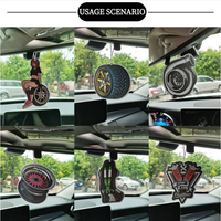 Diffuseur de parfum suspendu pour voiture, pendentif de rétroviseur, décoration intérieure automobile, cadeau personnalisé