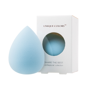 Vente en gros d'éponges de maquillage en silicone à motif goutte d'eau, sans latex, avec étiquetage gratuit sur boîte - Product Image 3