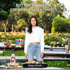 Sweat-shirt à capuche en coton tricoté formel pour femme, couleur unie, col rond, pour l'été - Product Image 2