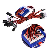 Kit d'éclairage LED RC 12 lumières intelligentes pour voitures RC 1/10 de drift sur route, options de tuning pour Yokomo Tamiya, télécommande