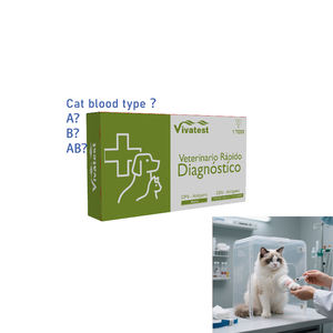 पालतू देखभाल किट्टी बिल्ली रक्त त्वरित रूप से एक/बी टाइपिंग परीक्षण का पता लगाने के लिए रक्त समूह का पता लगाएं - Product Image 1