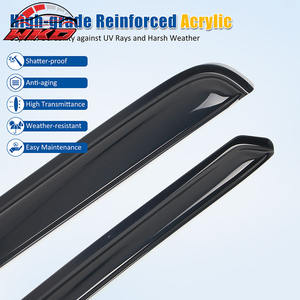 Viseras para Ventanas de Estilo Delgado para Ford F-150 F-250 F-350 Cabina Estándar 80-96, Protección Acrílica para Ventanas Laterales de Puerta de Automóvil - Product Image 4