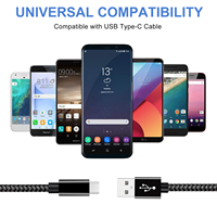 Kabel Tipe-C 480Mbps Kabel Pengisian Cepat 3A 60W USB Tipe A ke USB C 2.0 untuk Komputer dengan Fungsi Pengisian Daya 3A