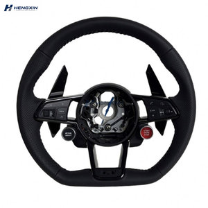 Volante Deportivo Personalizado con Detalles Negros para Audi A3 A4 A5 A6 A7 A8 C7 S8 R8 RS3 RS6 B8 B9 S7 <span class=keywords><strong>S</strong></span> <span class=keywords><strong>Line</strong></span>, Gran Venta - Product Image 1