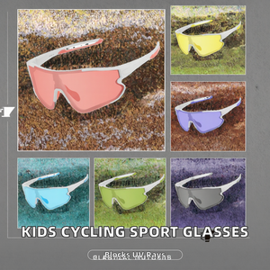 Teenage Children Cycling Sport <b>Sunglasses</b> Blue UV400 Protection <b>Polarized</b> Gold Full Rim PC Lens Interchangeable Multi-Functional - Product Image 6
