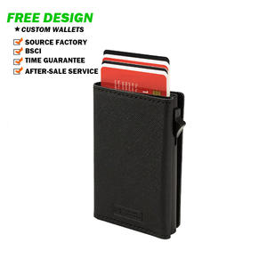 Trova il mio sottile astuccio per carta magnetica scatola magnetiche Mit RFID titolare della carta con GPS che segue il portafoglio di carte di credito per gli uomini - Product Image 1