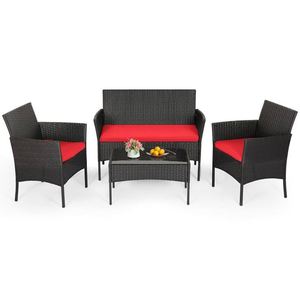 Petits ensembles <span class=keywords><strong>de</strong></span> meubles <span class=keywords><strong>de</strong></span> <span class=keywords><strong>salon</strong></span> d'extérieur en rotin, table et chaise <span class=keywords><strong>de</strong></span> salle à manger extérieure - Product Image 6