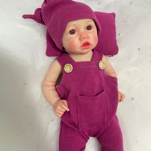 Muñeca <span class=keywords><strong>Reborn</strong></span> de Silicona de Platino de Cuerpo Completo Blanda y Artificial Pintada a Mano Niña de 18 Pulgadas Bebés Recién Nacidos Sólidos para Regalo de Niño - Product Image 3