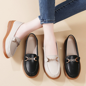 <span class=keywords><strong>Scarpe</strong></span> da donna autunno-estate stile coreano, larghezza ampia, con zeppa, suola morbida, comode per il lavoro quotidiano, slip-on, mocassini, <span class=keywords><strong>scarpe</strong></span> pigre - Product Image 6