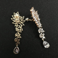 Boucles d'oreilles pavé de luxe nuptial, bijou de mariage en cristal CZ, en zircone cubique, lustre de mariée, pour femmes