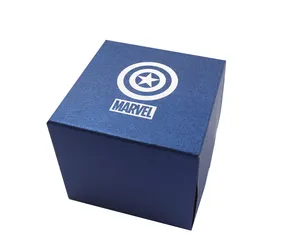 मार्वल संयुक्त विश्व बॉक्स पैकेजिंग बॉक्स प्रदर्शन कस्टम लोगो आकार उच्च अंत नीले उपहार बॉक्स