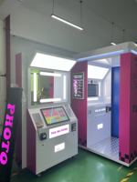 JLJ Selfie ayna fotoğraf kabini yazıcı makinesi periyodik yükseltme programı arayüzü özelleştirilebilir Logo DSLR Photobooth Pod kameralar