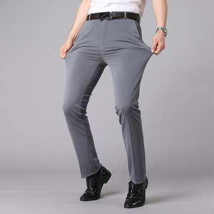 Hot Sell MTR-21 Spring and <b>Summer</b> <b>Men's</b> Business Casual Elastic <b>Trousers</b> Loose Straight <b>Trousers</b> - Product Image 5