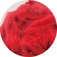 Fibre de polyester en mèche 1.5D 38mm teinte pour le filage, rouge PSF