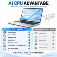 Kit d'ordinateur portable CKD (Completely Knocked Down) complet 16 pouces Intel Core 3 304 AI NPU 16 Go 512 Go SSD OEM ODM Factory Portatil para Negocios