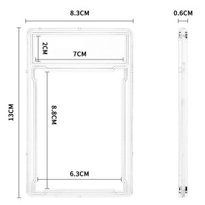 Tablero de puntuación de 35 puntos para tarjetas de clasificación, Magic: The Gathering, Pokémon, PTCG, tarjetas de jugador estrella, My Little, para caja de tarjetas clasificadas de plástico - Product Image 1