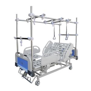 Cama de <span class=keywords><strong>Hospital</strong></span> de doble tracción, ortopédica, 3 manivelas, certificado CE ISO, venta directa de fábrica - Product Image 6
