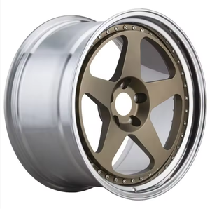 RCSR Nuevas Llantas de Aleación de 2 Piezas, Clásicas 305 <span class=keywords><strong>FMR</strong></span>, Forjadas en Bronce Cromado, Multirradio, de 18-21 Pulgadas, 100mm PCD, para Autos - Product Image 1