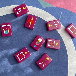 Ensemble de Mahjong américain de luxe, tuiles de Mahjong en acrylique de qualité supérieure, emballage personnalisé, fabricant OEM ODM, vente en gros - Product Image 2