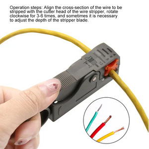 Pelacables coaxial rotatorio SSG-WS005, herramienta de pelado de cables de doble cuchilla ajustable para cables coaxiales RG58 RG59 RG6 - Product Image 2