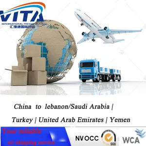 Transporte de carga aérea de China al Lebanon, Arabia Saudita, Turquía, Emiratos Árabes, Arabia Saudita, Catar, Arabia Saudita