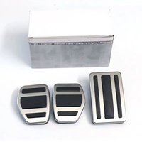 Nouvelles protections de pédales en plastique ABS pour Peugeot 307, transmission manuelle et automatique, ensemble de trois pièces et protections de pédales en deux pièces
