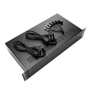 Rack de Transceptores de Fibra Óptica XICOM de 14 Ranuras, Doble Alimentación CA 100-240V, Conector SC, Transmisión de Fibra Única - Product Image 1