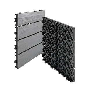 Planches de terrasse en WPC co-extrudé de deuxième génération, à emboîtement DIY, pour la rénovation des sols extérieurs de balcons, patios et jardins - Product Image 6