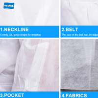 WIPEX Drap de lit jetable respirant non tissé Drap de lit doux écologique Draps de lit unis respectueux de la peau