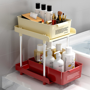 Multi Story <b>Plastic</b> Kitchen <b>Drawer</b> Organizer 3 Tier <b>Storage</b> Rack For Countertop Modern Design - Product Image 2