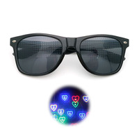 Lunettes de diffraction à effet cœur personnalisées Beckon avec logo sur le cadre pour spectacles de lumière, concerts et événements