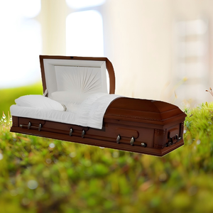 Твердый гроб из вишневого дерева в американском стиле для детских и взрослых похорон-прочные настраиваемые товары для похоронного дома - Product Image 4
