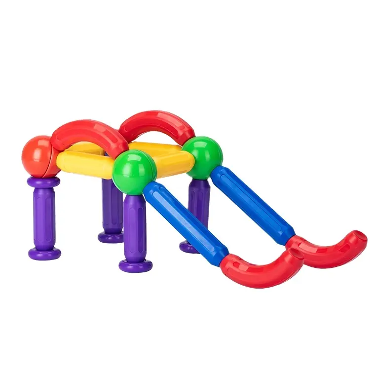 DIY Pädagogisches Magnetische Sticks kugeln gebäude Spielzeug Magische Magnet Stacking Spielzeug für Kinder Magnet stick und ball 98 pcs