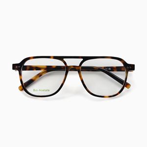 Lunettes de luxe en acétate biologique Mazzuchelli légères et confortables style pilote pour hommes femmes - Product Image 2