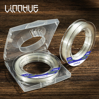 LINNHUE Tali Pancing Fluorocarbon Berkualitas Baik 50/100m Bahan Karbon Harga Murah untuk Perlengkapan Memancing