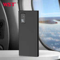 WST Banco De Potencia Powerbank portable haute performance lumière LED Banques d'alimentation portables 10000mah Banque d'alimentation pour téléphone portable