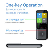 Portable Mini Smart Language Translator 138 Mutual Simultaneous Voice Photo Android Operation IPS Multi-Language Wi-Fi Offline