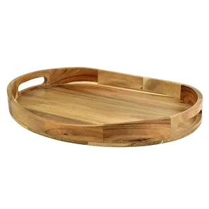 Handmade Vintage Mango Wood Oval Tray