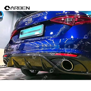 Nuevo Difusor Trasero de Fibra de Carbono, Kit de Escape y Carrocería, Compatible con <span class=keywords><strong>Alfa</strong></span> <span class=keywords><strong>Romeo</strong></span> Giulia, Kit de Mejora 2016-<span class=keywords><strong>2022</strong></span> - Product Image 5
