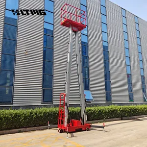 免费送货LTMG 6-14m双桅杆铝合金高空作业平台中国购物平台剪式升降台