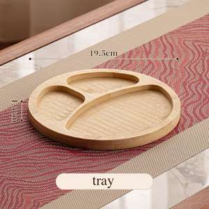 Plateau divisé <span class=keywords><strong>pour</strong></span> noix plateaux en bois <span class=keywords><strong>plat</strong></span> de service en bois jetable <span class=keywords><strong>pour</strong></span> hôtels et cuisine assiette à Dessert sûre plateaux personnalisés - Product Image 5