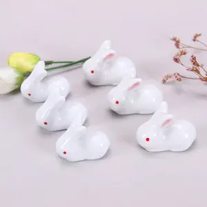 Porte-baguettes en céramique de haute qualité mignon lapin blanc support de baguettes en porcelaine repose-baguettes