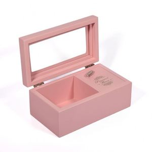 En gros Premium Rose Blanc <span class=keywords><strong>Classique</strong></span> En Bois de <span class=keywords><strong>Musique</strong></span> À Manivelle Boîte À Fleurs - Product Image 1