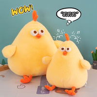 Nouvelle Peluche Poulet Mignon 2026 – Jouet en Peluche Doux et Jaune pour Enfants, Idéal Cadeau d'Anniversaire et Décoration de Canapé